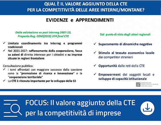 Focus La conoscenza dai territori | Regione Friuli Venezia Giulia